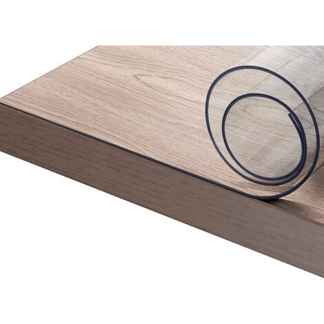 Tovaglia Antimacchia Plastificata PVC Trasparente Proteggi Tavolo Crystal, misura100X300coloreTrasparente