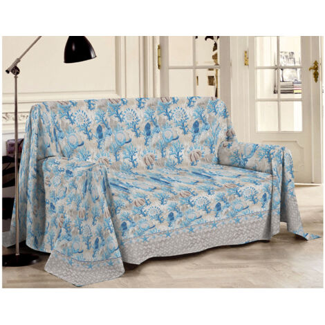 Telo Arredo Gabel Detroit Avio - Copridivano 270x270cm | 100% Cotone Made In Italy