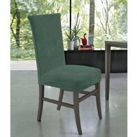 Set di 4 coprisedie in velluto XL, per sedie da pranzo, 4