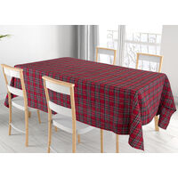 Tovaglia Cucina Soggiorno Misto Cotone Fantasia Tinto In Filo Tartan Con  Lurex, misura140x180cmcoloreTartan