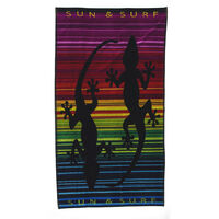 Telo Mare Spiaggia Piscina Jacquard In Spugna Disegno Sun&Surf, misura90x170coloreSun&Surf