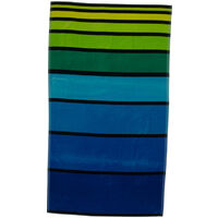 Telo Mare Spiaggia Piscina Jacquard In Spugna Disegno Big Stripe, misura90x170coloreD2