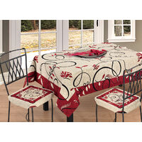 Copritavolo Salotto/Cucina Cinigliato Lavorazione Jacquard Modello Gold,  misuraRunner 40x130coloreBordeaux