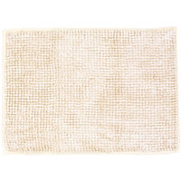 Tappeto Shaggy Bagno E Cucina Retro Antiscivolo In Microfibra Mod. Perla Crema, misura50x80coloreCrema