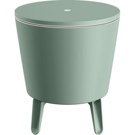 Keter Cool Bar Partytisch - 49.5x49.5x57cm - Kunststoff - Grün - modischer Cocktailtisch - sowohl Tisch als auch Kühlbox - leicht zu reinigen (1/4)
