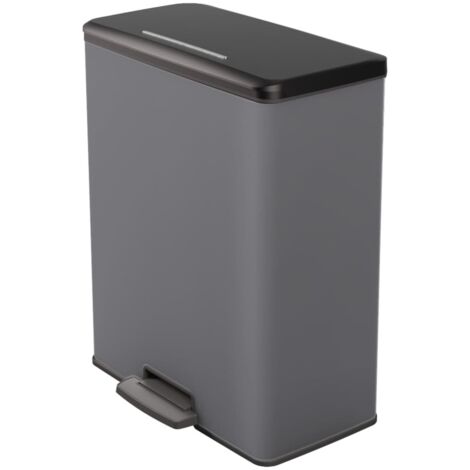 Curver Deco Bin Mülleimer - 65L- mit Pedal - cool grey