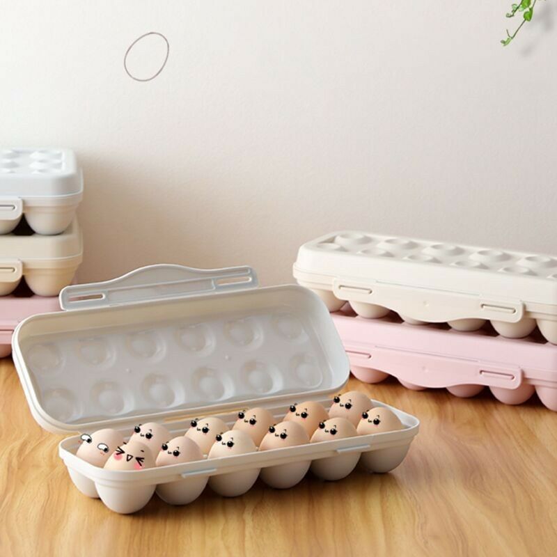 Boite A Oeufs En Plastique, 20 Ufs Boite A Oeuf Frigo, Bote De Rangement  D'ufs Tiroir Transparent Empilable, Pour La Conservation Des Oeufs