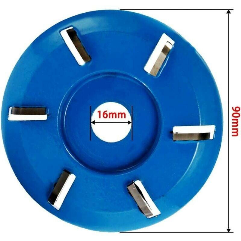 Disque à Découper en Bois 6 Dents Disque de Sculpture sur Bois Lame de  Gravure pour Fraise à Bois pour Meuleuse d'Angle
