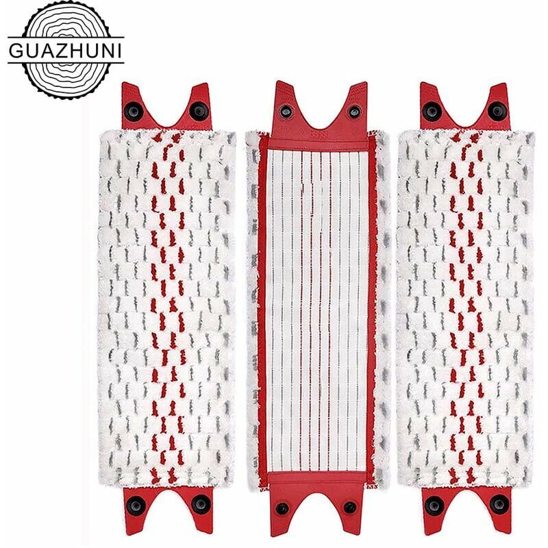 Lot de 4 têtes de serpillère en microfibre de rechange pour balai à franges  Vileda/O-cedar Easywring - Blanc - Cdiscount Maison