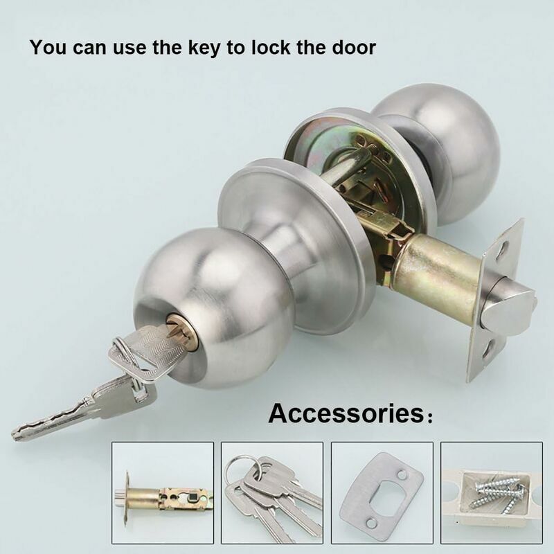 2 PCS Argent T Forme Poignée Paddle Entry Latch & Keys Boîte À