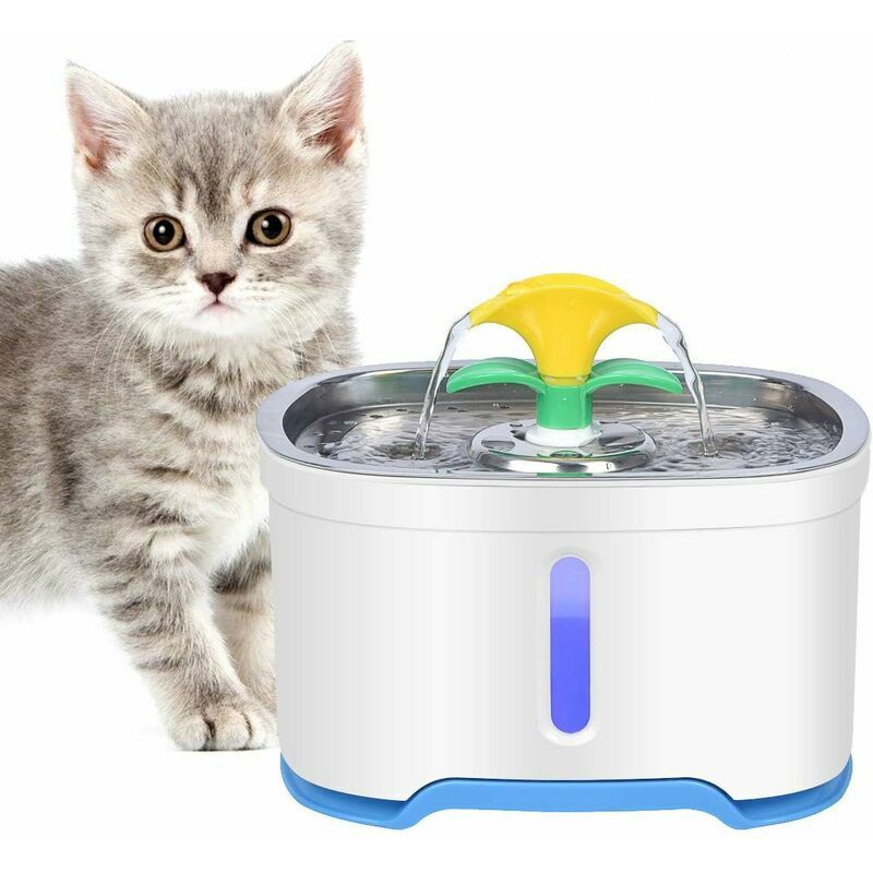 Catit Fontaine à eau Pixi Fountain Light Pink pour chats 2.5l