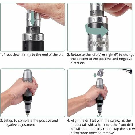 Damaged Screw Extractor Set, Versailles High Speed Steel 22PCS Broken Screw  Extractor Kit All-Purpose Broken