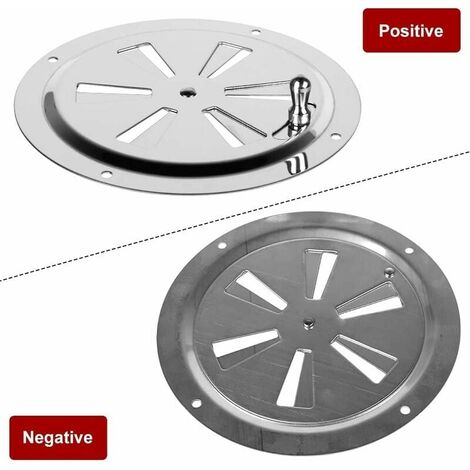 Grille De Ventilation Ronde En Inox - Diamètre 128 Mm - Marque FP INOX - Neuf