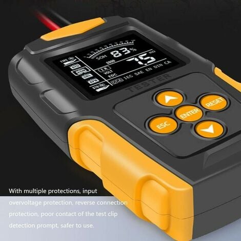 Acheter Testeur de batterie de voiture 12V/24V, analyseur de batterie  numérique LCD, outil de Diagnostic de Charge de voiture pour camion de  voiture