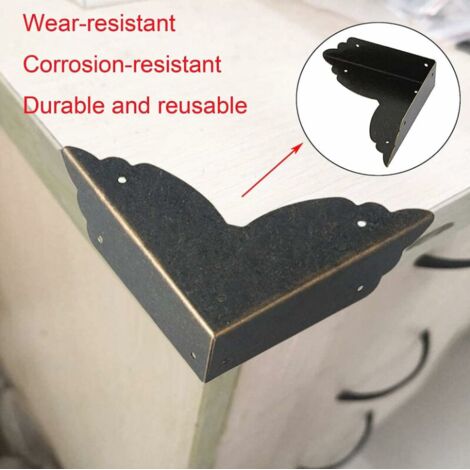 Lot De 95 Pièces Protège-Angles Livre En Métal Bronze Sculpté - Décoratif Et Protecteur