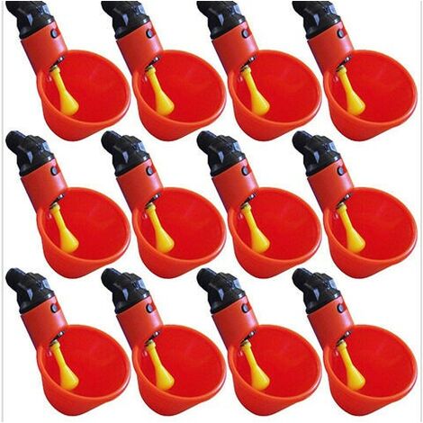 Abreuvoir Automatique Pour Poules – 10 Pièces | Gobelet Anti-Gaspillage Pour Poules, Canards & Volailles