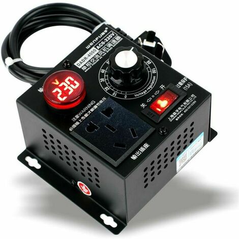 Régulateur de tension SCR AC 220 V 4000 W - Régulateur de tension  électrique - Moteur - Régulateur de vitesse de ventilateur - Variateur de  lumière 