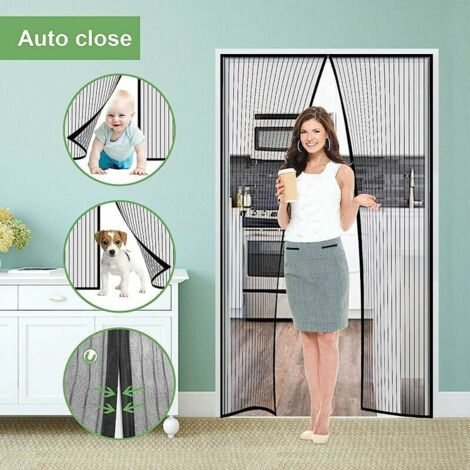 Moustiquaire Fenêtre Magnétique, Automatiquementfermé, Moustiquaire Porte Sans Percer Pour