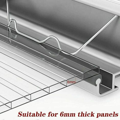 Clips De Vitrage Pour Serre De Type W - TBEST - En Acier Inoxydable