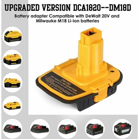 Adaptateur De Batterie Dm D Dca Avec Port Usb Pour Batteries Lithium Ion Dewalt V V