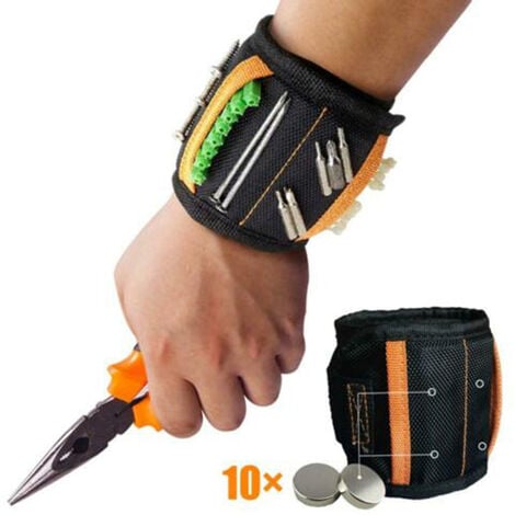 Bracelet aimant magnétique support outils vis clous en nylon rangement