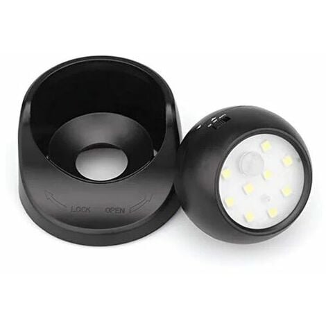 Proxinova Spot LED avec Detecteur de mouvement, Projecteur LED extérieur  Sans Fil, 150 Lumen, Sphère Amovible, Rotation et Inclinaison à 360 degrés