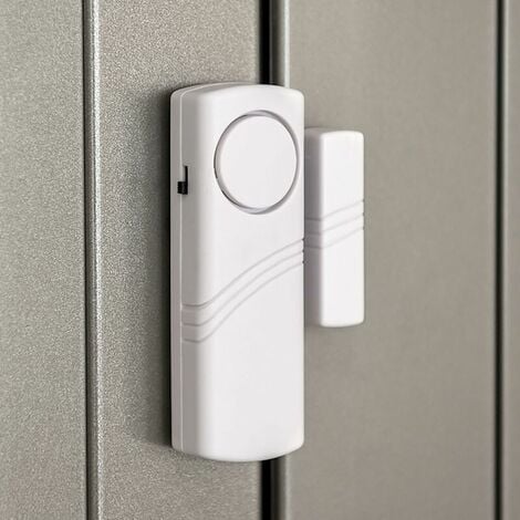 Lot de 4 Alarmes Sans Fil pour Portes et Fenêtres - Anti-Intrusion, Magnétiques, 100 dB - Protection Maison Contre Cambriolage