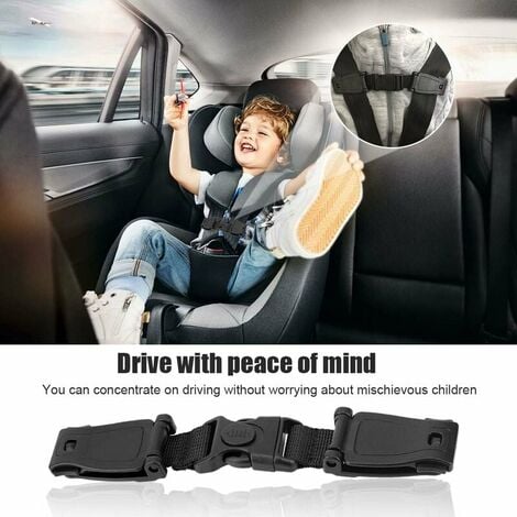 Ceinture de sécurité de voiture, clips de siège de voiture en 3 pièces,  boucle de protection de siège, ceinture de sécurité, ceinture de harnais  durable, pour siège d'auto pour enfant Excellent