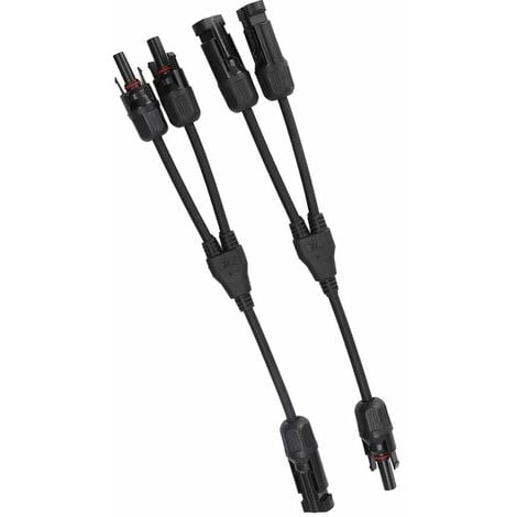 Connecteurs Mc4 Y Branchement 1 a 2 Parallele Cable Adaptateur Fil
