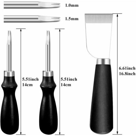 Ensemble d'outils d'artisanat du cuir, surface de bord, Pro, plus