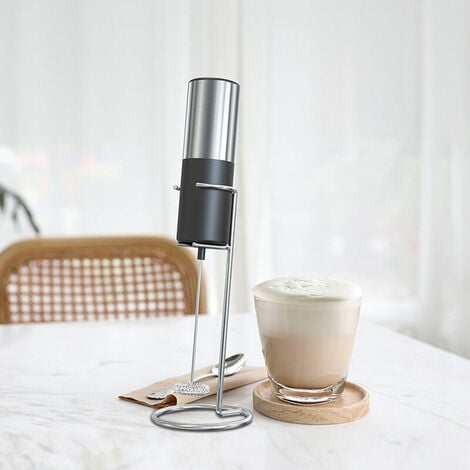 KZQ Mousseur à lait portatif, mélangeur de lait électrique, mélangeur de  boissons agitées pour latte, cappuccino