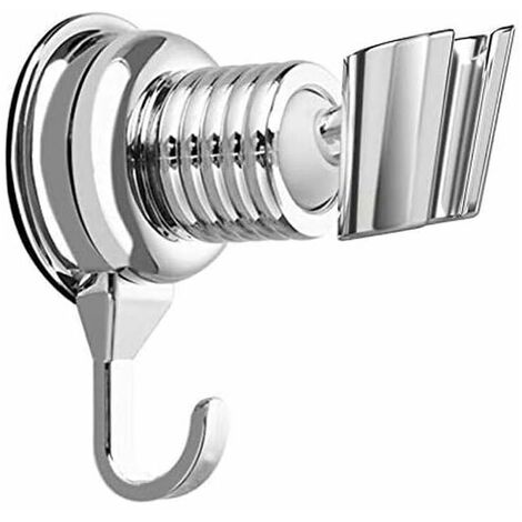 Support Pommeau Douchette, Accroche Douche Main Ventouse, Fixation Pommeau  Douche Mural, Curseur Douche Universel Remplaable Curseur (19mm, Argent)ir