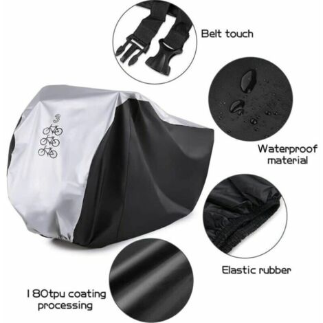 Ulisem Housse de vélo pour 3 vélos - Étanche - Résistante à la poussière - Protection UV