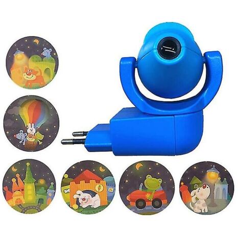 Ulisem Étoile lune Animal projecteur projecteur Led 6 Images capteur prise ue veilleuse pour enfants bébé chambre décoration