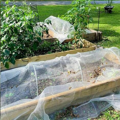 Ulisem Ensemble de 18 Arceaux pour Serre Tunnel Surélevée, Constituant un Cadre de Culture en Fibre de Verre pour Vos Plantes dans le Jardin.