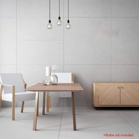 suspension en métal, support de lampe E27 avec câble, câble pendule 100CM, câble de suspension, idéal pour éclairage au plafond, noir