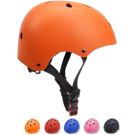 Casque Intégral Enfant 8-14 Ans – 50-55 Cm, PC Importé, Respirant, Lumière LED Intégrée, Pour BMX, Vélo, Skate, Trottinette