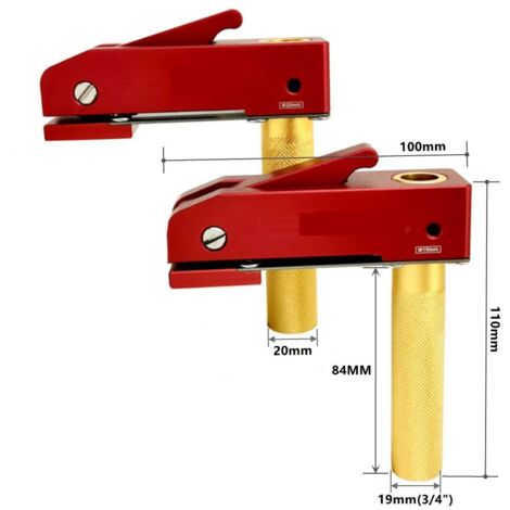 Pince De Maintien Pour Établi - Serrage Rapide, Trou 16 Mm Ou 28 Mm - Plage Max 160 Mm