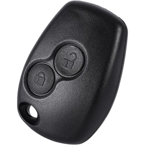 Lot De 2 Coques De Clé Sans Lame - Compatible Renault Clio 3, Kangoo 2, Modus, Twingo 2... - Pour Télécommande 2 Boutons