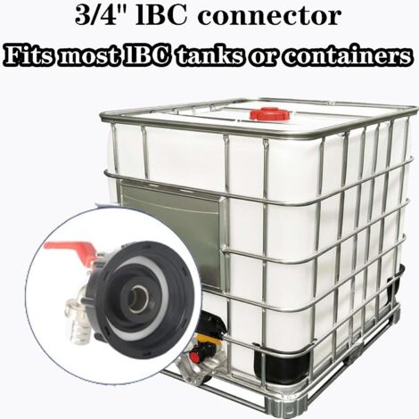Robinet Cuve 1000L Recuperateur d Eau De IBC Connecteur à Filetage 1/2