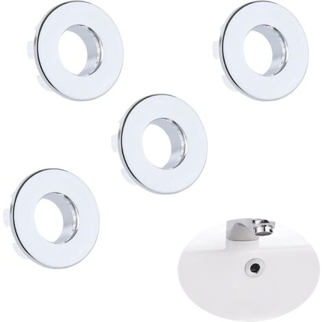2 Bouchons Pour Trou De Trop-plein Lavabo - Diamètre 30 Mm, Noir, étanches, Pour évier, Baignoire, Cuisine - 3