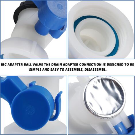 Adaptateur IBC DN150 - Bouchon 1 Pouce Filetage Extérieur | Réservoir Eau Pluie