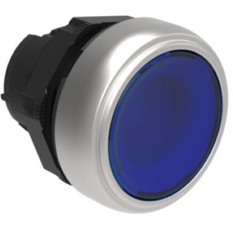 Pulsante Luminoso Rasato Blu ( LOVATO cod. LPCBL106 )