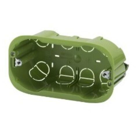 GEWISS GW24404PM - Scatola rettangolare - con inserti di fissaggio - 4 moduli - per pareti leggere - 133x73x50