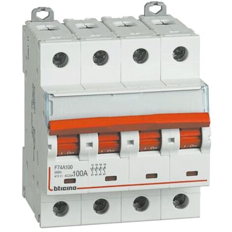 Sezionatore Modulare Accessoriabile 4P 100A Btdin ( Bticino Cod. F74A100 )
