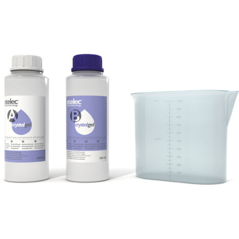 Gel Bicomponente Riaccessibile Trasparente Cristallino 1L ( ETELEC cod. MP0200 ) (1/2)