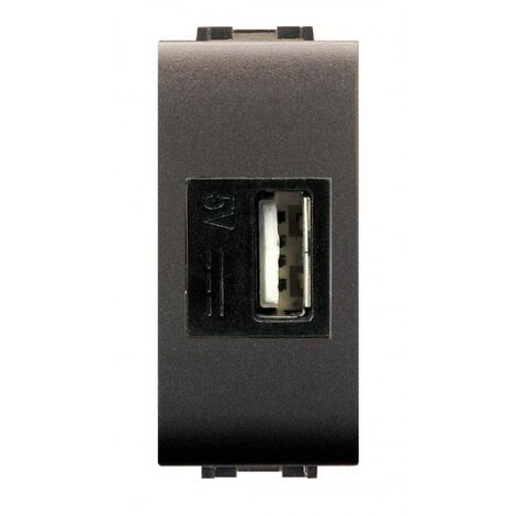 Presa usb 1,2 a Elettrocanali my life nera