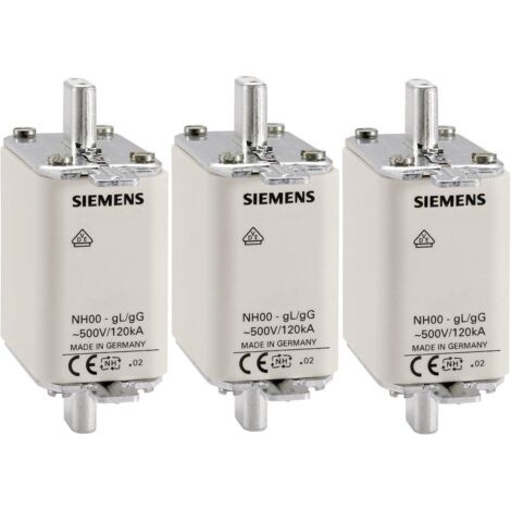 Siemens 3NA3824 Fusibile NH Misura fusibile = 000 80 A 500 V/AC, 250 V/AC 3 pz.