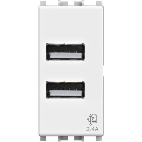 Presa Usb 2.4A Per Vimar Arke' Bianca ( 4 BOX cod. 4B.V19B.USB.24 )