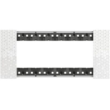 Placca 6P Pixel Living Now (Bticino Cod. Ka4806Mw)